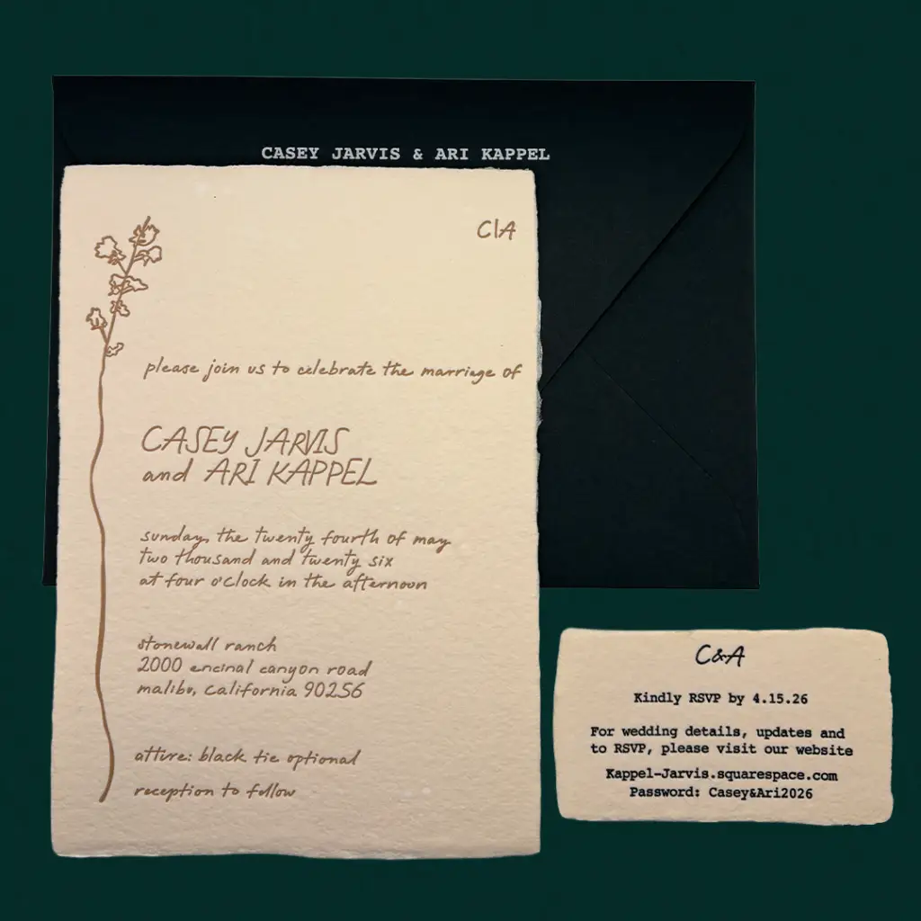 Casey & Ari Invitation Suite